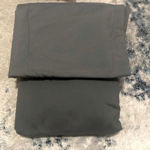 Microfiber Sheet Set- fitted sheet and two pillowcases, charcoal gray, Queen